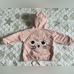 Girls 12-18 months Zipper Coat Jacket Long Sleeve Hoodie Windbreaker Outwear